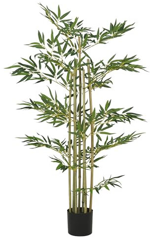LIGNE DÉCO - Bambou Artificiel - Décoratif - Élégant - Tendance Déco - Durable - Entretien Facile - Plante Artificielle Intérieur - Plastique - 150cm