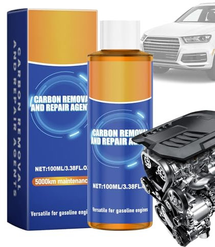 Salyeeluly Agente de reparación de eliminación de Carbono del Motor,Limpiador de acumulación de Carbono para Motor de automóvil | Aceite de reparación de eliminación de carbón automotriz de 100 ml -