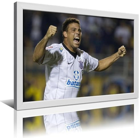 HKLOPUY Poster, Motiv: Fußball Lengend Ronaldo R9, dekoratives Gemälde, Leinwand, Wandposter und Kunstdruck, modernes Familienschlafzimmer, Dekoration, Poster, 30 x 45 cm
