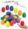 com-four® 24x Ostereier zum Aufhängen - Osterdeko in kräftigen Farben - Deko Ostereier - Größe: 8 cm