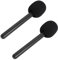 2Pcs Wireless MIC Holder Stand for Movo, Wireless Microphone Adapter Compatible with MIC 1, 2, Wireless GO II, Hollyland Lark 150, G1
