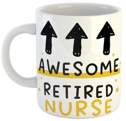 Just The Shirt Awesome Retired Nurse Ceramic Mug Celebrate a Great Career with This Mug