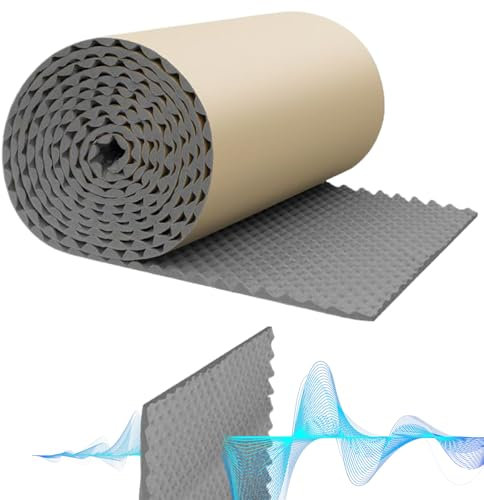 Panneaux d'isolation acoustique pour murs - Tapis d'isolation acoustique pour la réduction du bruit et l'isolation phonique pour studio, plafond, chambre à coucher, porte, pièce