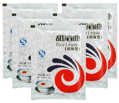 Lot de 5 paquets de levins de riz sucré chinois pour la fermentation du vin et du riz