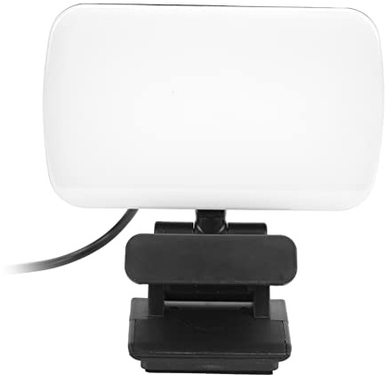 AKLOSIPY L'illuminazione della Videoconferenza a LED a 360 ° a 3 Livelli e luminosità Migliore Esperienza di Webcam