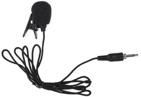 KOMBIUDA Lavalier Ansteckmikrofon 3,5mm Gewindeschraube Kleines Aufnahmemikrofon mit Clip für Smartphone Kamera Undpc Kompatibel für Video und Computeraufnahmen