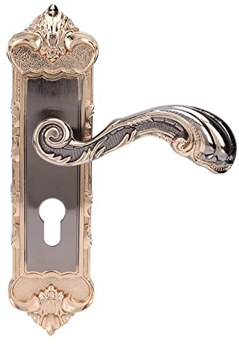 Jelquix Vintage European Style Retro Door Lock Anti‑Theft Lever Set for Interior Security