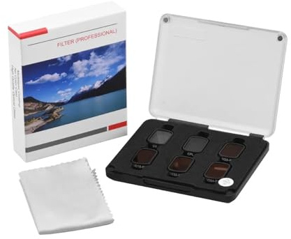 Set di filtri for lenti BRDRC (6 pezzi), compatibilità con accessori for la fotografia droni DJI Mini 3/Mini 3 Pro ND CPL UV