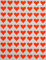 Herzaufkleber Neon Rot 13 mm - Sticker in Herzform permanent klebende Etiketten 1050 Vorteilspack von Royal Green