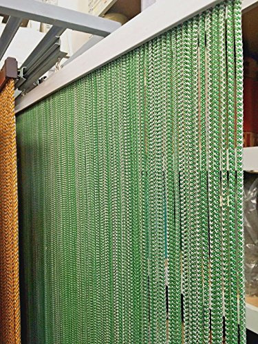 TREND Overcasa Fliegenvorhang für Seil-Tür Modell BRAID 120 x 230 cm (grün/grau)