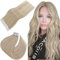 Easyouth Invisible Tape Extensions Echthaar Balayage Tape in Extensions Echthaar Blond Aschblondes Highlight mit Hellblond Echthaar Tape Extensions 40 cm 40g 20Stück 18/613