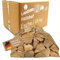 Landree Kaminholz Esche 18 kg für Kamin, Kaminofen, Lagerfeuer, Feuerschale und Ofen, 20-25 cm Scheitlänge, kammergetrocknet, Kaminofen Holz, Brennholz vom Familien-Holzhof aus Schleswig Holstein