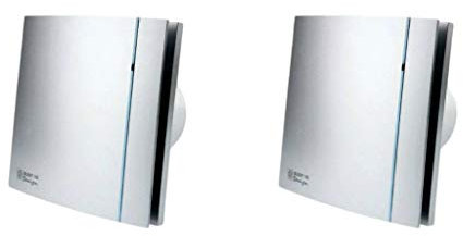 Pack of 2 x Envirovent SILDES100T Silent 'Designer' Extractor Fans 100mm/4 (Timer Model)