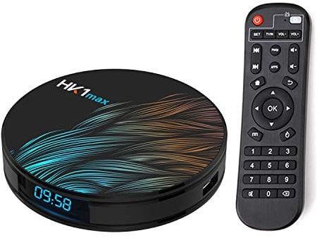 Xilibod HK1 Max Android 10.0 TV Box 4GB RAM 32GB ROM RK3318 2.4G/5G WiFi with Bluetooth 3D 4K 1080P Smart TV Box - Model No.: HK1max 4GB 32GB