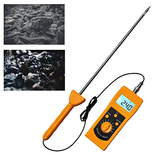 Huanyu Kohle Feuchtigkeitsmessgerät 0-80% Feuchtigkeitsmesser Schlacke Feuchtemessgerät für Kohle Sand Pulver Mineralabfall Rückstände DM400S