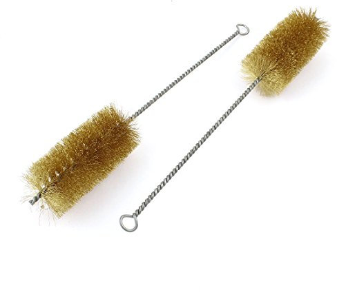 Utoolmart 35mm Diameter Copper Wire Cleaning Brush 300mm Length 2Pcs