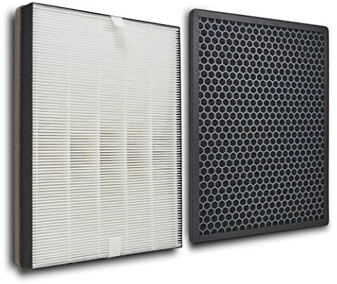 Supremery Set di filtri di ricambio compatibile con Philips AC1214/10 e AC2729/10, filtro HEPA e carbone attivo, compatibile con Philips FY1410/30 e FY1413/30 filtri