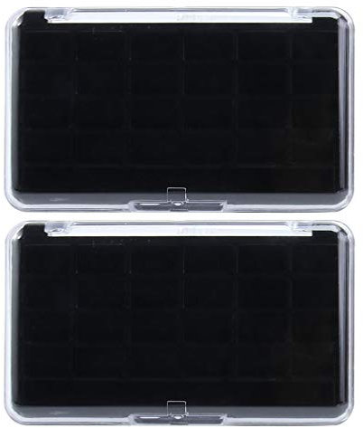 Lurrose Magnetische Palette Leer 2Pcs Leere Lidschatten- Palette Leere Magnetische Palette Lidschatten Box Fall Container für Make- Up Schönheit