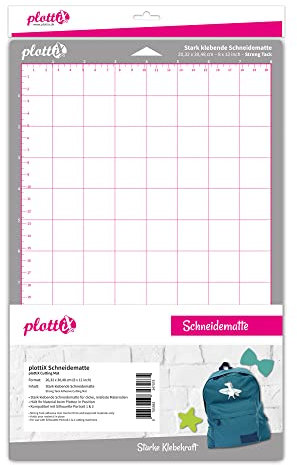 plottix 105009 Schneidematte, Kunststoff, Grau, 20,32 x 30,48 cm