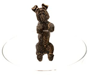 Pot Buddies - Figura de Schnauzer Hecha a Mano para Colgar macetas, Adorno Decorativo para jardín, Maceta de Flores