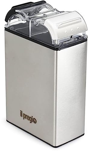 Il Pregio Double Spice Stainless Steel Seasoning Jar Shaker - 2 in 1 Salt and Pepper Dispenser with Adjustable Pour Holes