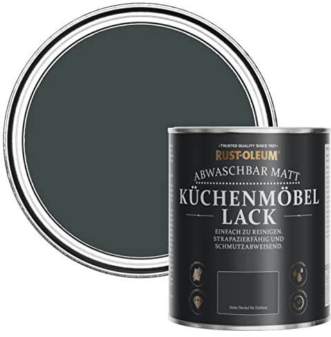Rust-Oleum Küchenmöbellack in mattem Finish - Schwarzer Sand 750ml