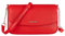 David Jones - Kleine Umhängetasche Damen - Crossbody Bag PU Leder - Frau Kette Schultertasche Rechteckige Tasche - Abendtasche Handy Handtasche Clutch Kettentasche - Elegant Reise Party - Rot