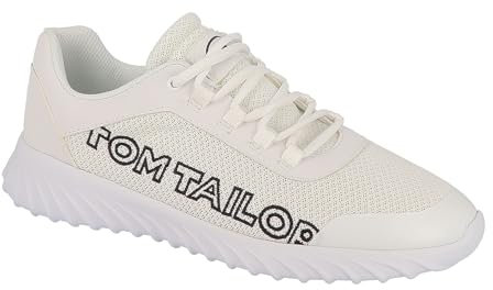 TOM TAILOR Herren 5382303 Sneaker, Weiß, 40 EU
