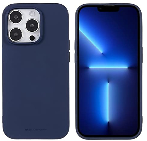 CoverKingz Cover kompatibel mit iPhone 14 Pro - Silikon Handyschutzhülle Smartphonehülle - TPU Phone Case Matt Blau