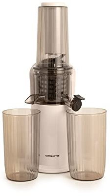 CREATE/JUICER SLOW MINI/Slow Juicer Cremeweiß/Reverse-Funktion, leichte Reinigung, kompakte Größe, 150W DC-Motor