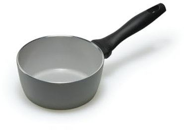 Moneta Melodia Finegres Casseruola 1m 16cm, rivestimento naturale FineGres (NO PFAS), anche per induzione. 100% Made in Italy.