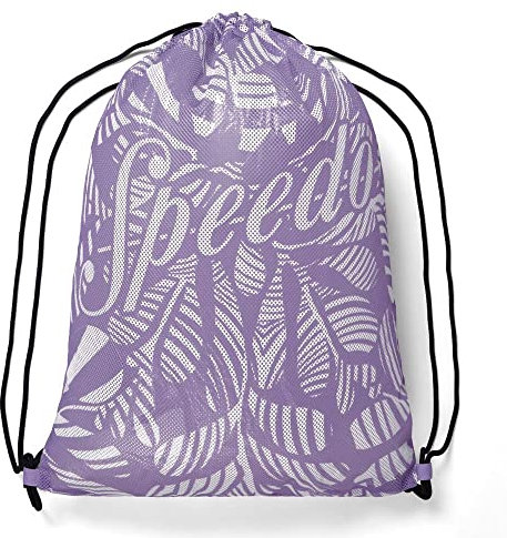 Speedo Schwimmtasche aus Netzstoff, Flieder/Weiß