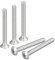 sourcing map Tornillos Phillips de cabeza ovalada M4 x 40 mm, 50 tornillos de cabeza avellanada ligeramente elevados de acero inoxidable 304