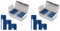 Elba Heftstreifen aus Kunststoff, 150x35mm, blau, 100 Stück (Packung mit 2)