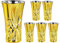 Jaepsing Goldene Schnapsgläser, 6-teiliges Set, 57 ml, schwerer Boden, niedlich und ausgefallen, Tequila-/Likörgläser