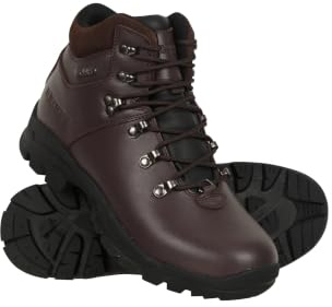 Mountain Warehouse Latitude II Extreme Wasserdichte Damen Leder Wanderstiefel Dunkelbraun Damen-Schuhgröße 39 EU