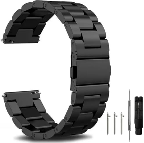 Nixiamy Uhrenarmband für Edelstahl Metall mit Schnellverschluss Geeignet 16mm 18mm 20mm 22mm 24mm für Smartwatch Edelstahlarmband Uhrenarmbänder für Damen Herren