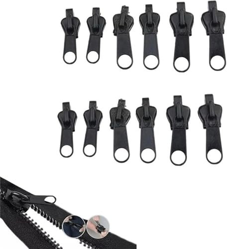 12 Stück Reißverschluss Schieber Ersatz,Reißverschluss Ersatz Zipper Zipper Pull Fixer,Abnehmbare Reißverschluss Zipper Pull Fixer Reißverschluss Für Jacken,Rucksäcke,Koffer