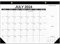 Tischkalender, 18-Monats-Kalender für Juli 2024–2025, mit beschreibbarem Bereich, Wandkalender zum Aufhängen mit Eckrückseite, abreißbarer großer Kalender, 43,2 x 30,5 cm