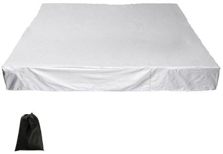 MIAOMI Couverture de Piscine pour Chien, Couverture de Piscine d'hiver, Couverture de Protection pour Piscine pour Chien, Protection Imperméable Contre Les UV(Silver,218 * 218 * 90cm)