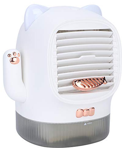 Ventilador de Refrigeración para Escritorio, Enfriador de Aire de Mesa Portátil, Mini Ventilador de Aire Acondicionado para Uso Doméstico (Modelo enchufable)