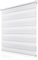Doppelrollo Klemmfix ohne Bohren 70x100cm(BxH), Rollos für Fenster ohne Bohren Weiß, Duo Rollo Klemmrollo, Lichtdurchlässig & Sichtschutz,Fenster Rollo für Innen