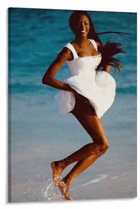 Naomi Campbell Poster, Gemälde auf Leinwand, Wandkunst, Poster, Rollbild, Druck, Wanddekoration, Heimposter, 40 x 60 cm