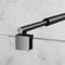 Dusche Einziehbar Stabilisator 73-123 cm, Matt Schwarz Stabilisierungsstange für Glasstärken 8-10 mm für Duschwand Duschkabine Walk-in Duschabtrennung