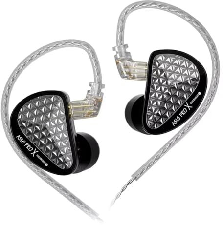 Stthherk AS16 Pro X 16BA 8 Auriculares Internos con Armadura Balanceada Auriculares Sonido Auriculares de Música con Monitor HiFi