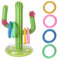 Falafoty 7PCS Aufblasbares Kaktus Ringwurfspiel, Aufblasbares Kaktus Wurfspiel Set Party Requisiten, Kaktus Farbe Aufblasbare Ringe für Sommer Swimming Pool Spiel, Hawaii Strandparty Dekoration