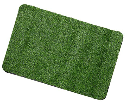 Balacoo Artificial Grass Door Mat and Outdoor Turf Rug Non-Slip Waterproof Front Door Mat Black Base, Large Size for Entryway and Garden Use