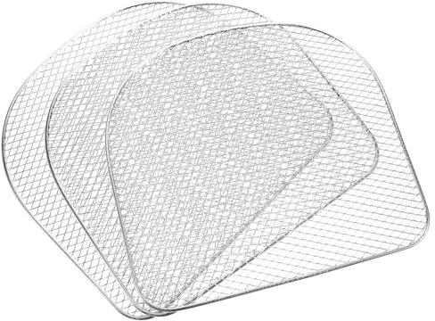 DINHEAROM 3piezas Rejilla De Flujo De Aire De Acero Inoxidable Freidora De Aire y Deshidratación Parrilla De Acero Inoxidable