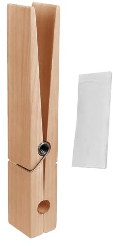 Jiwyunlu Pinza De Ropa Gigante - Pinzas Gigantes De Madera para La Ropa De Pared - No Es Fácil De Romper O Decolorar, Adecuado para Salas De Estar, Cocinas, Baños, Dormitorios, Oficinas Y Hoteles