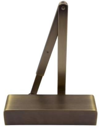 Ironmongery Solutions® Size 2–4 Adjustable Door Closer – Heavy Duty Hydraulic Door Control for Fire Rated and Commercial Doors – Smooth Soft Close Action – Fixing Included (Antique Brass)
